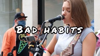 【艾莉AllieSherlock】爱尔兰街头演唱黄老板《Bad habits》