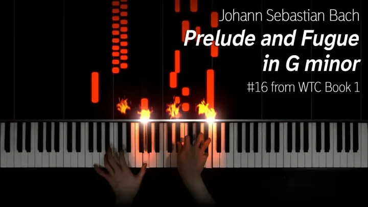 J.S. Bach - Prelude and Fugue 16 in G minor, from WTC book 1 (harpsichord, A=415)
