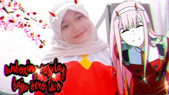 UNBOXING COSPLAY BAJU ZERO TWO ❤️!!! ANIME DARLING IN THE FRANK WOWW