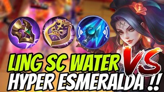 HYPER ESMERALDA VS HYPER LING WATER ! MAGIC CHESS MOBILE LEGENDS