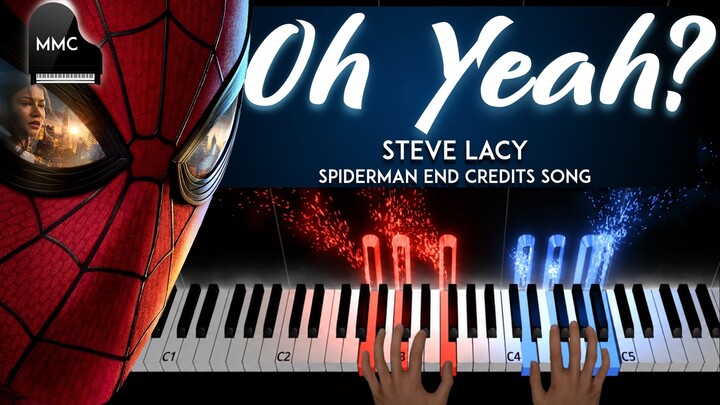 Oh Yeah? by Steve Lacy - Spider-Man (End credits song) piano cover/tutorial + sheet music & lyrics