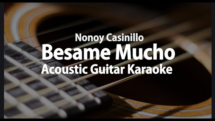 Besame Mucho karaoke guitar backing track, played and arranged on guitar trio, Nonoy Casinillo