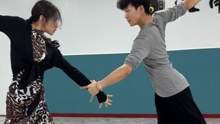 帅就完了，记录国标生的练习时刻 #淮南世际艺术学校 #王哲夏镱僮 #拉丁舞