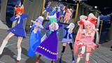 【mmd di gi charat】リンナ・キャラット・ミ・ケ・キャラット・ラ・ビ・アン・ローズ・憂鈴・アクアでponponpon