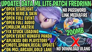 Data ML Lite Full Event 200Mb Patch Fredrinn | ML Lite | Cara Mengatasi Lag & Patah Patah ML