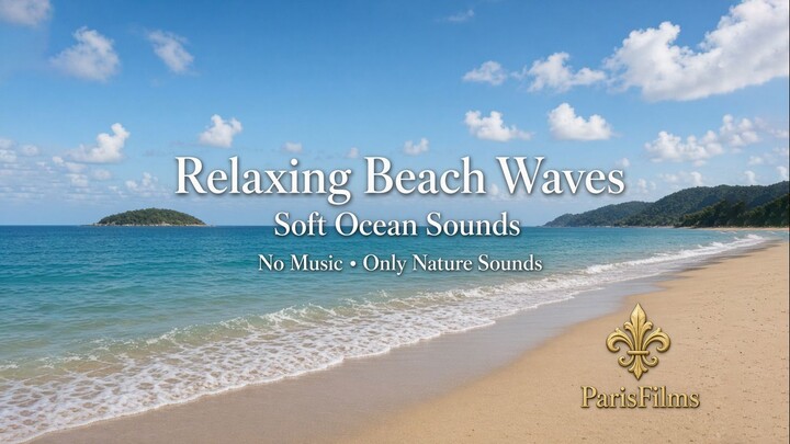 Relaxing Beach Waves | Hidden Cove Ocean Sounds for Sleep, Study & Meditation