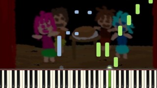 【synthesia】Ancient Doll (ib version) - moving picture book【Piano】【ib Horror Art Museum】