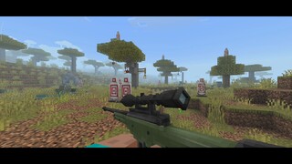 Awm Sniper  [Minecraft Bedrock / MCPE] #minecraftshorts