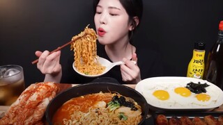 [Mukbang TV] - Mì siêu cay & TTEOKGALBI| ASRM