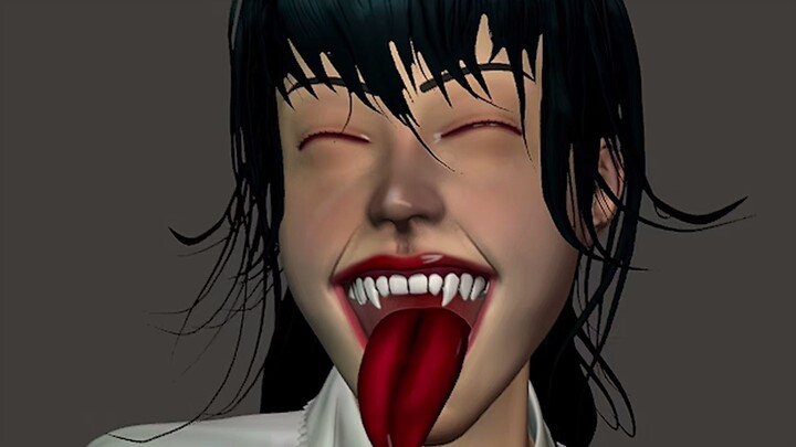 Vampire Girl Character Sculpting Highlights Under 15 Seconds