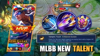 MLBB NEW TALENT FOR BRUNO | BRUNO BEST BUILD AND EMBLEM SEASON 24 | Mobile Legends Bang Bang