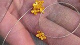 There is already the fragrance of osmanthus in the wind! I made some golden osmanthus necklaces and 