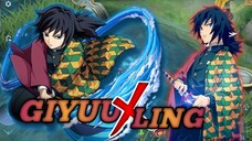 GIYUU DEMON SLAYER X LING - MOBILE LEGEND BANG BANG