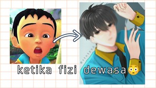 karakter yang katanya paling nyebelin di film upin ipin 😌 [ fanart ]