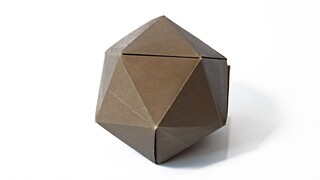 Origami Icosahedron | Cara Melipat Icosahedron Dari Selembar Kertas, Origami Polyhedron