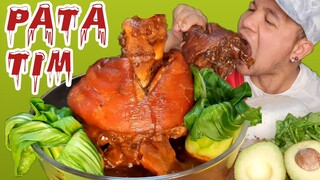 PATA TIM BRAISED PORK LEG MUKBANG PINOY GABUNTOK NA KANIN |  colllab w/ @Shiena Dancel