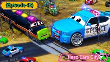 Hero Cars City (Episode 42) The Level Tracking Crossing