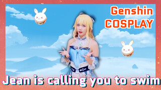 [Genshin Impact  COSPLAY]  Jean is calling you to swim