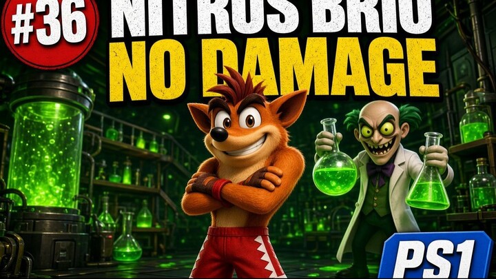 Crash Bandicot 1 - #36 Castle Machinery Walkthrough (No Damage + Gems)  [PS1] [PlayStation].mp4
