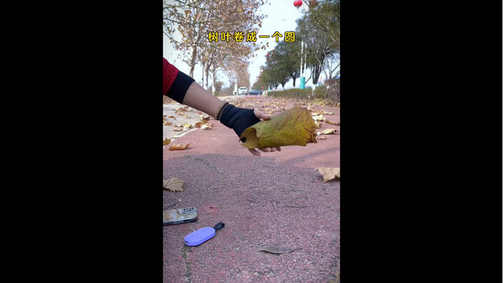 طريق صغير، جرّب تصويره بهذه الطريقة، إنه جميل جدًا! سأعلمك كيفية استخدام ورقة شجرة واحدة لتصوير فيدي