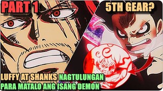 ANG PAG SANIB PUWERSA NINA LUFFY AT SHANKS (PART 1) | recap movie tagalog