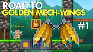 ROAD TO GOLDEN MECH-WINGS #1 | Pixel Worlds