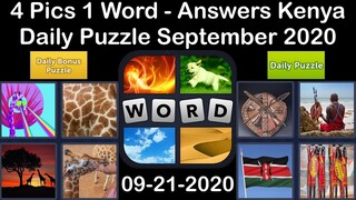 4 Pics 1 Word - Kenya - 21 September 2020 - Daily Puzzle + Daily Bonus Puzzle - Answer - Walkthrough