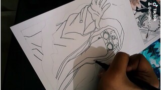 Drawing Shino Aburame