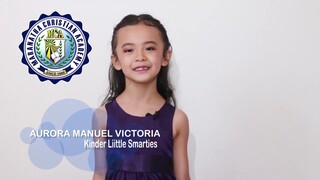 Aria's kindergarten graduation speech 2021 - Maranatha Christian Academy Calapan City