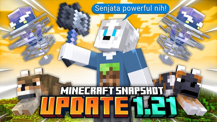 AKU MENCOBA UPDATETAN MINECRAFT 1.21 (8 SERIGALA BARU + SENJATA BARU)