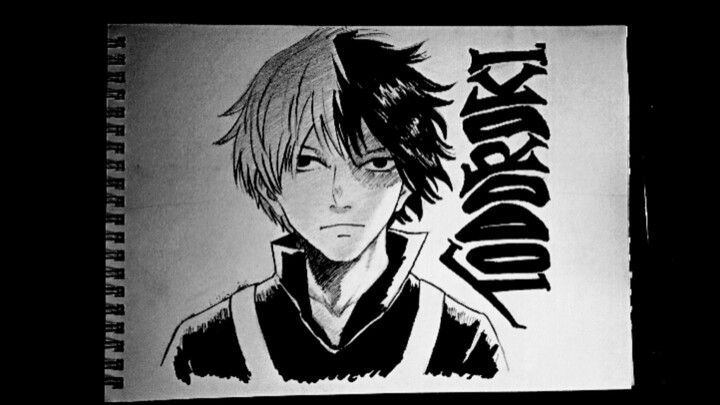 HOW TO DRAW TODOROKI SHOTO-MY HERO ACADEMIA
