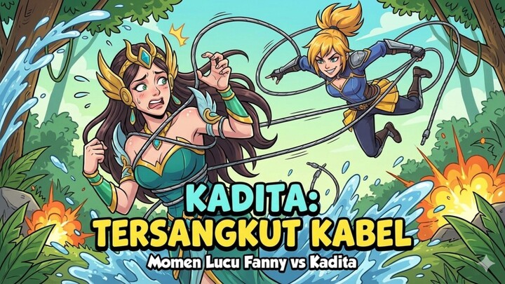 KADITA TERSANGKUT KABEL😭 SUB INDO