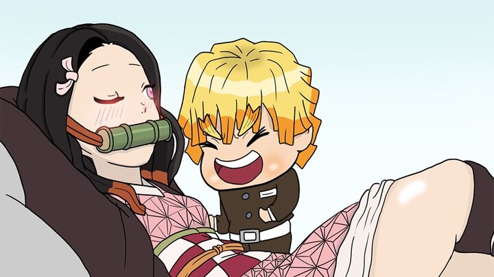 [Kimetsu no Yaiba] Reaksi semua orang saat Nezuko dan Zenitsu saling menggigit!!