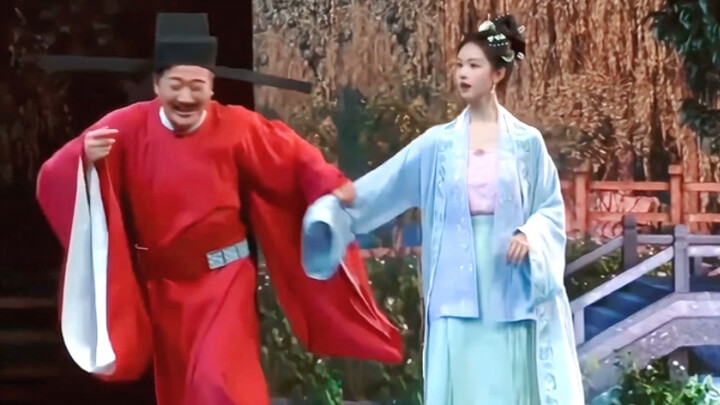 Isn’t it a period drama? She looks like a fairy soaring off on the wind.