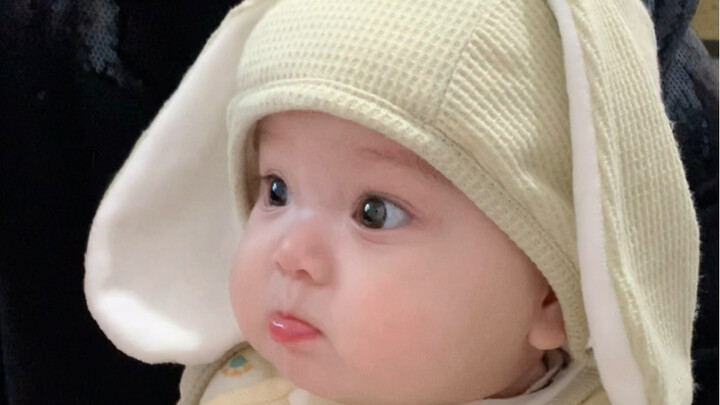 Looking pitiful as Grandma eats while I’m just “eating air” myself.