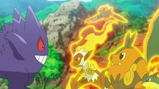 [Pokémon Journey] Gengar learns will-o'-the-wisp, the backyard seniors gather together!