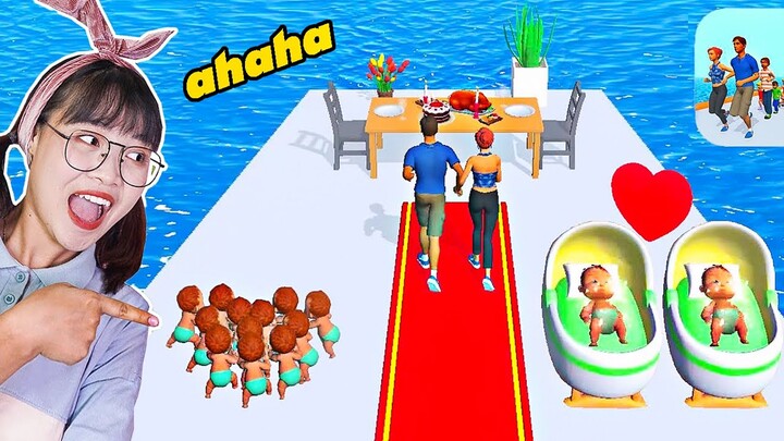 Hà Sam Cùng Bố Mẹ, Anh Chị Em Tham Gia Cuộc Thi Chạy Vượt Chướng Ngại Vật - Family Run 3D