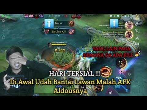 HARI TERSIAL !!! Di Awal Udah Bantai Lawan Malah AFK Aldousnya - Mobile legends