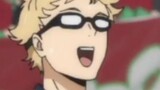 Volleyball boy Tsukishima's only giggle