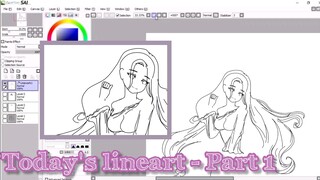 Gambaranku dikertas yang ku gambar secara digital~ proses lineart 𝐞𝐫𝐮𝐝𝐫𝐚𝐰𝐢𝐧𝐠