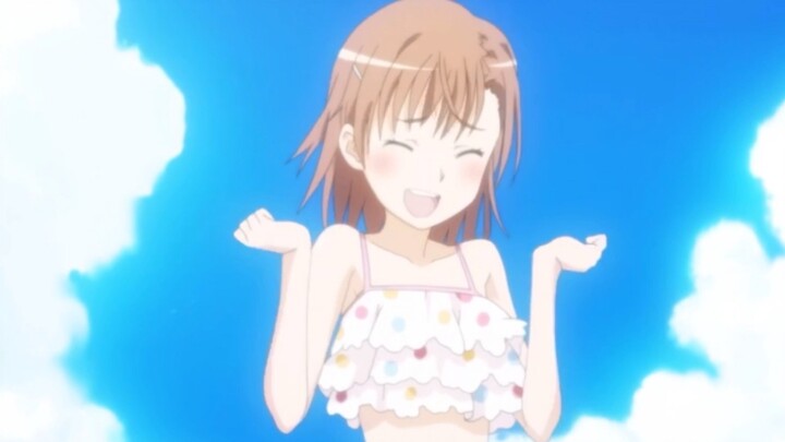 Misaka Mikoto's children's swimsuit scene