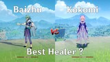 Baizhu vs Kokomi! Who is Best Healer ?? Healing gameplay comparison!