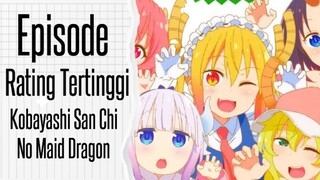 Episode Kobayashi-san Chi no Maid Dragon dengan Rating Tertinggi