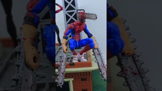 fusión spiderchainsaw man (custom )#spiderverse #chainsawman #shorts #spiderverse