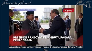 Upacara kenegaraan Sambut Presiden prabowo