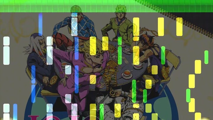 JOJO Golden Wind Execution Song il vento d'oro phối piano