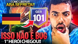 ISSO NÃO É BUG! 😱 GANHEI 1° HERÓI DE GRAÇA 🔥 | COMO LIBERAR A ABA SEFRETA DO EVENTO 🤯 - FC MOBILE 24