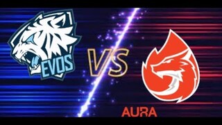 EVOS LEGENDS VS AURA FIRE GAME 1 |  SANG NAGA BERHASIL MENAKLUKAN SANG MACAN DI GAME 1 #mlbb #mpl