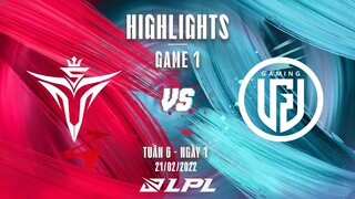 V5 vs LGD | Highlights - Game 1 | Tuần 6 Ngày 1 | LPL Mùa Xuân 2022