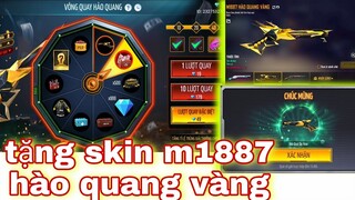 Free fire| #41 tặng skin m1887 hào quang vàng - test tỉ lệ mở hộp lãng khách tím - soái lang thang